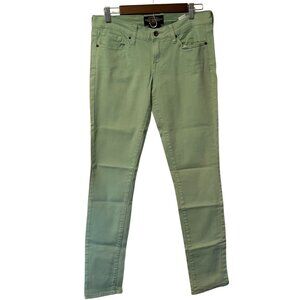 Lucky Brand Charlie Skinny Jeans Women’s Size 6/28 Mint Green Stretch Denim
